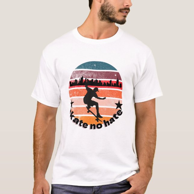 Camiseta Patinar sin odio (Anverso)