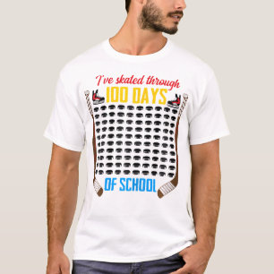 Camiseta Patiné Durante 100 Días En La Escuela De Hockey