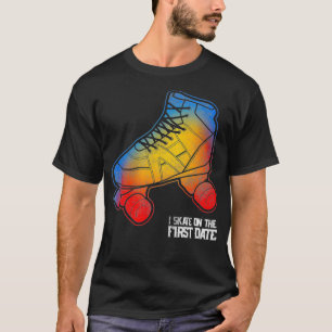Camiseta Patiné el primer Chica de patinaje sobre patines o