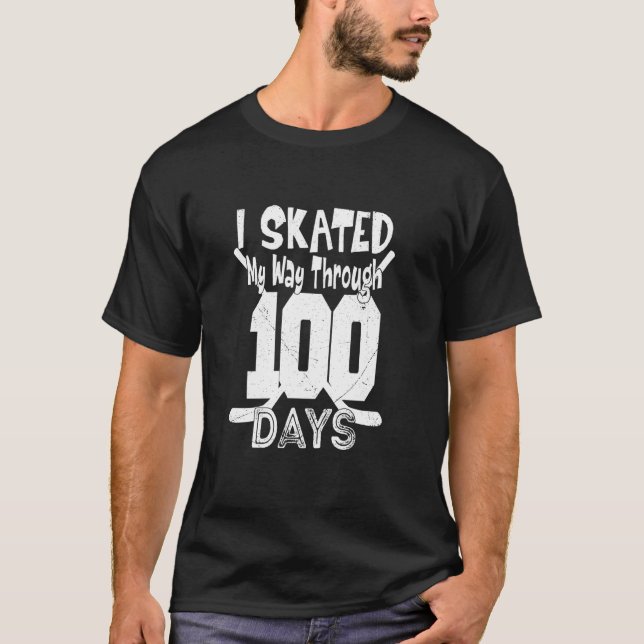 Camiseta Patiné mi camino a través de 100 días de hockey 10 (Anverso)