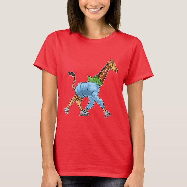Camiseta Patines de hielo Giraffe (Anverso)