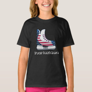 Camiseta Patines de hockey sobre hielo americanos