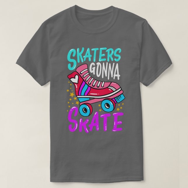 Camiseta Patines de patinaje sobre ruedas 1 (Diseño del anverso)