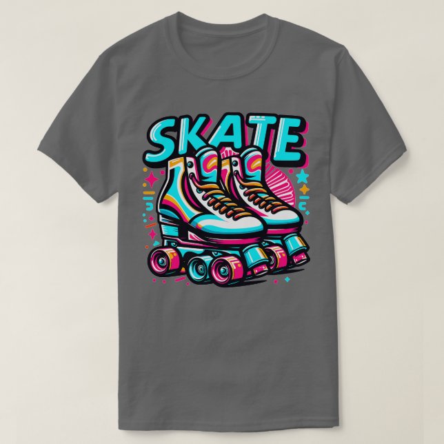 Camiseta Patines de rodillos 2 (Diseño del anverso)