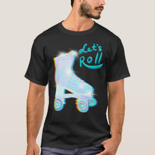 Camiseta Patines de rodillos holográficos Letx27s Roll Impa
