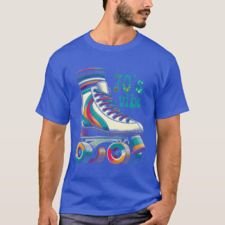 Camiseta Patines de ruedas con estilo de los 70 colores de 