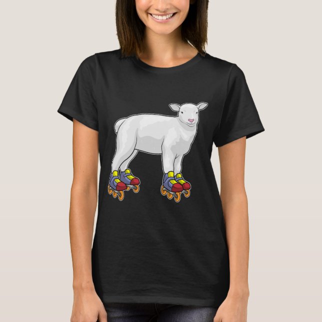 Camiseta Patines para patinar en línea de cordero (Anverso)