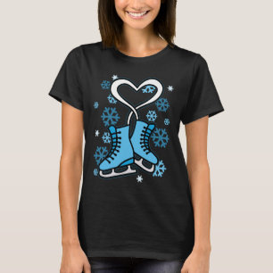 Camiseta Patines patinaje artístico amor hielo