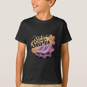 Camiseta Patines Retro con Vibes de los 80 Sticker8 