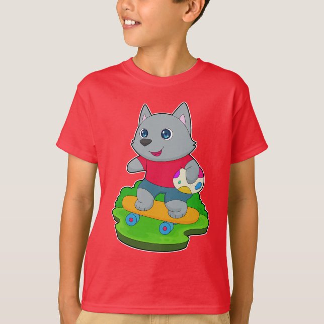 Camiseta Patineta Cat Easter (Anverso)