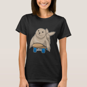 Camiseta Patineta de esquí de foca