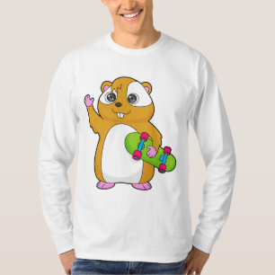 Camiseta Patineta de esquí de Hamster