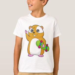Camiseta Patineta de esquí de Hamster