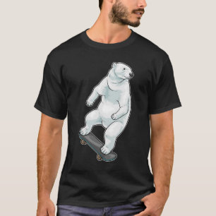 Camiseta Patineta de esquí de oso polar