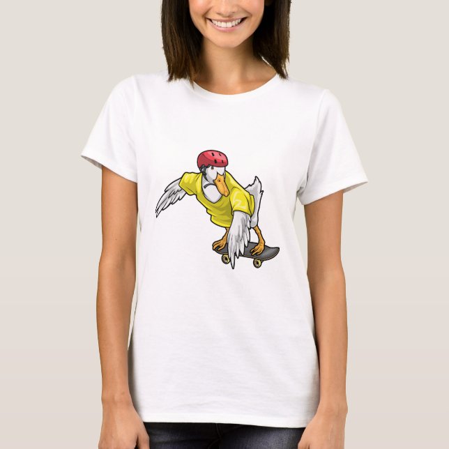 Camiseta Patineta de esquí de pato (Anverso)