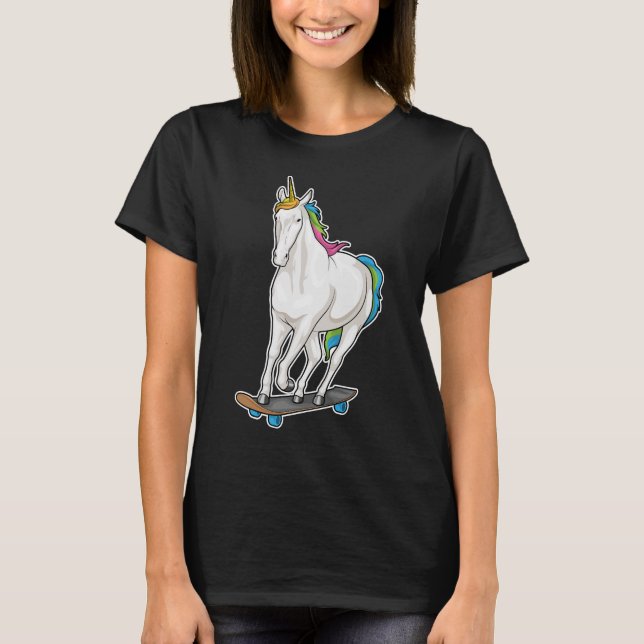 Camiseta Patineta de esquí de Unicorn (Anverso)