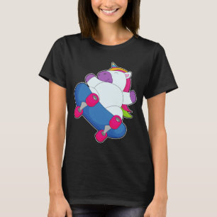 Camiseta Patineta de esquí de Unicorn