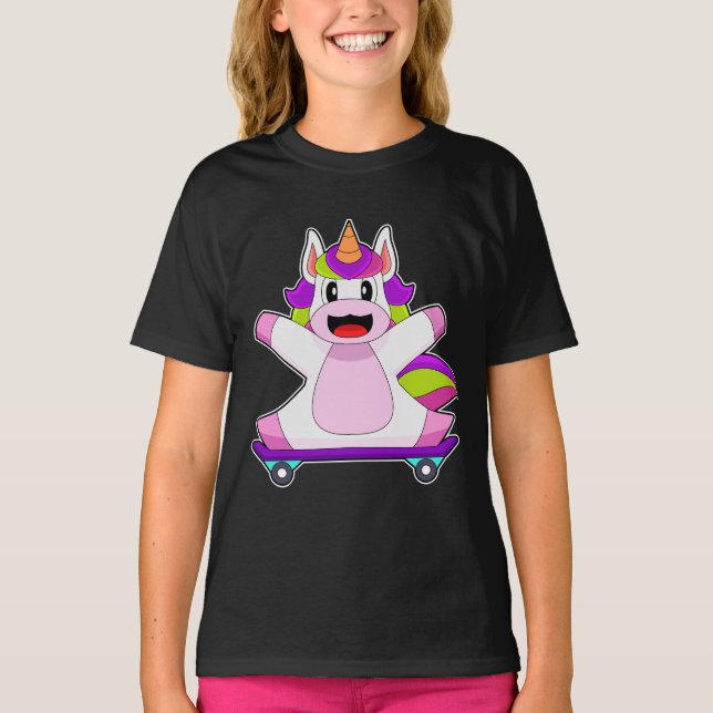 Camiseta Patineta de esquí de Unicorn (Anverso)