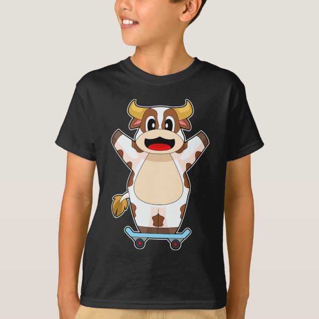 Camiseta Patineta de esquí de vaca (Anverso)