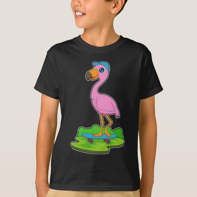 Camiseta Patineta de esquí Flamingo (Anverso)