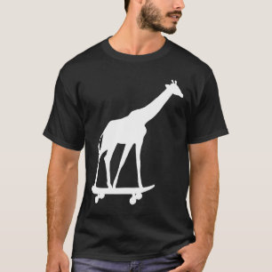 Camiseta Patineta de monopatín jirafa 