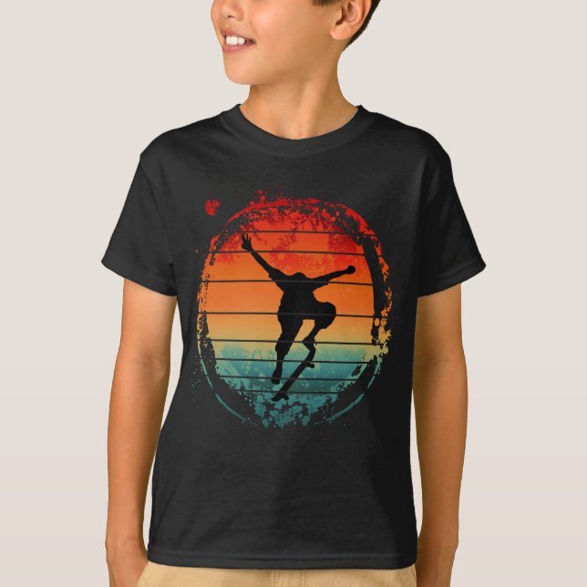 Camiseta Patineta de monopatinaje vintage (Anverso)
