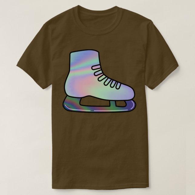 Camiseta patineta holográfica de hockey sobre hielo (Diseño del anverso)