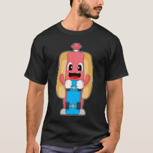 Camiseta Patineta Hotdog Skateboard