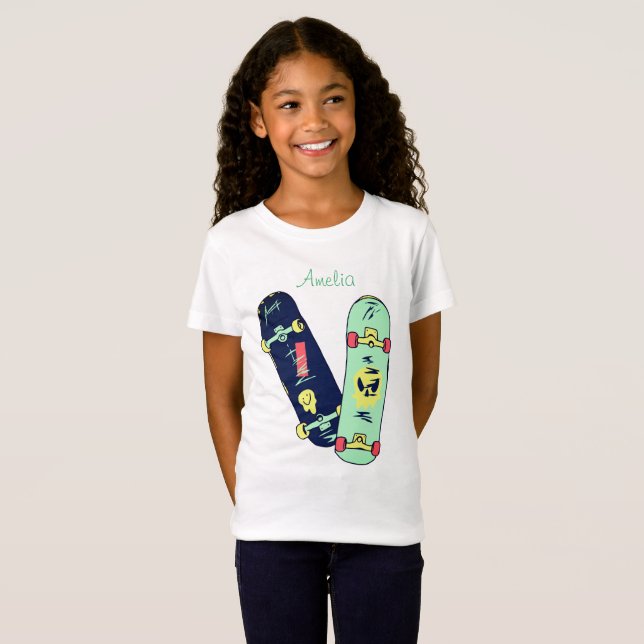 Camiseta Patinetas Cool (Anverso completo)