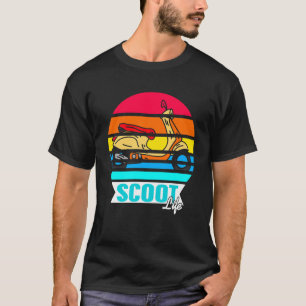 Camiseta Patinete Atardecer Retro Vive la Vida para el Amor