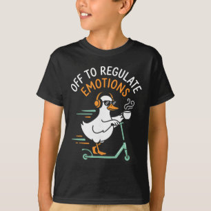 Camiseta Patinete de ganso divertido para regular emociones