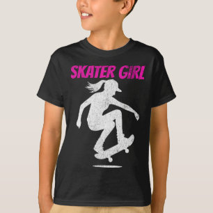 Camiseta Patino Como Una Chica Patineta Patinaje Patinadora