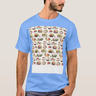 Camiseta Patisserie Kawaii Cute Para El Patrón Sin Marea