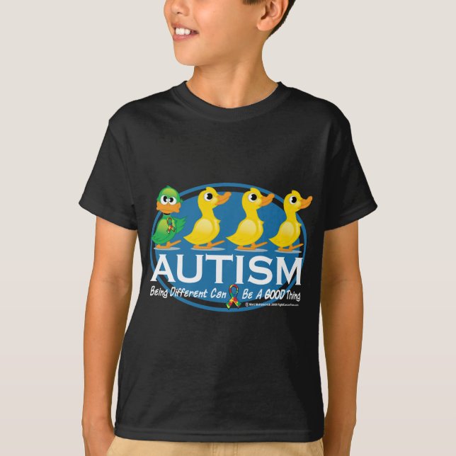 Camiseta Patito feo del autismo (Anverso)