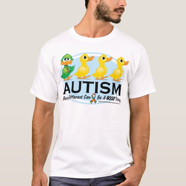Camiseta Patito feo del autismo (Anverso)
