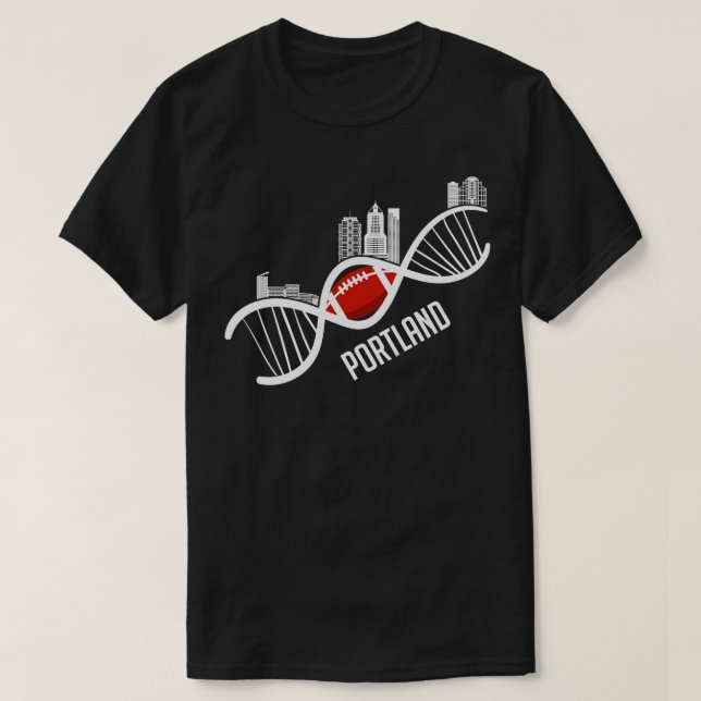 Camiseta Patland American Football Skyline Oregon USA Gift (Diseño del anverso)