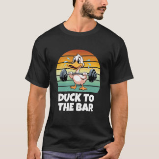 Camiseta Pato al bar Pato divertido gimnasio de fitness