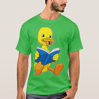 Camiseta Pato al leer con libro