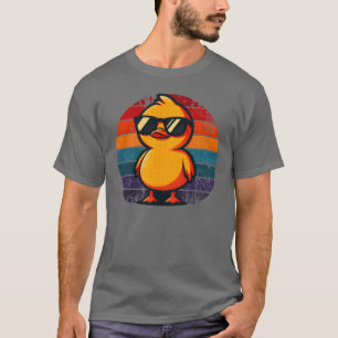 Camiseta Pato Amarillo Genial con Gafas de Sol 70s 80s 90s 