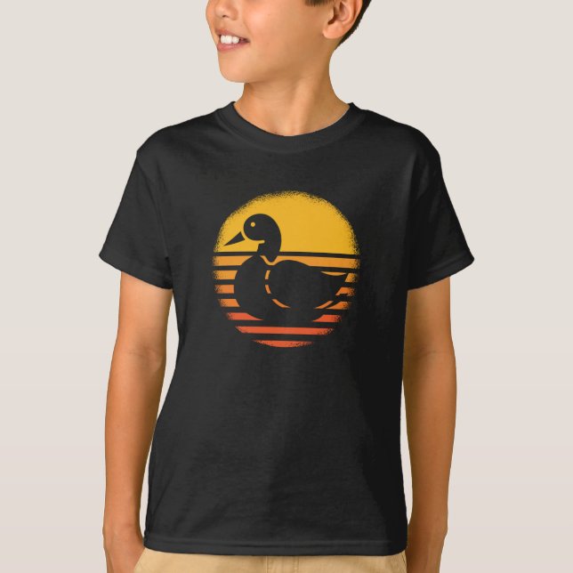 Camiseta Pato Animal Retro (Anverso)
