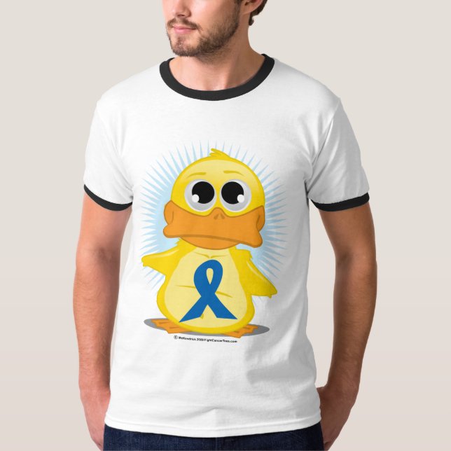 Camiseta Pato azul de la cinta de la conciencia (Anverso)
