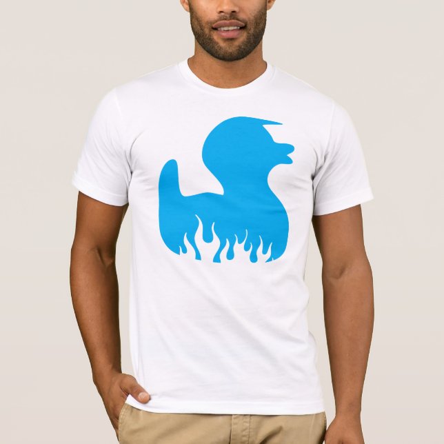 Camiseta Pato azul del Rockabilly (Anverso)