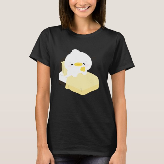 Camiseta Pato Cansado Adorable (Anverso)