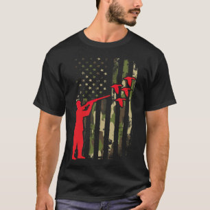 Camiseta Pato Cazando Camo Hombres Camoue bulldog laborator