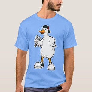 Camiseta Pato como artesano con tapa de herramienta