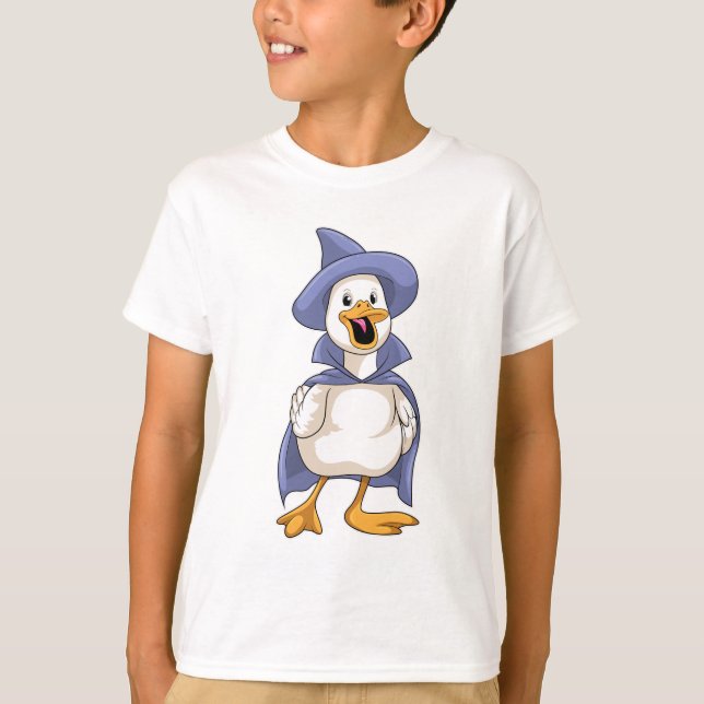 Camiseta Pato como bruja con Gorra (Anverso)