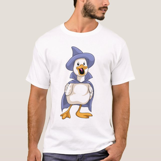 Camiseta Pato como bruja con Gorra (Anverso)