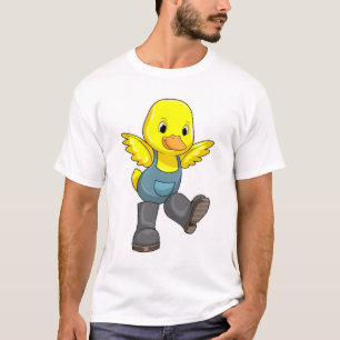 Camiseta Pato como granjero con botas