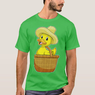 Camiseta Pato como granjero con cesta