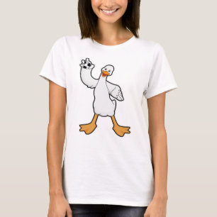 Camiseta Pato como jugador de balonmano con balonmano